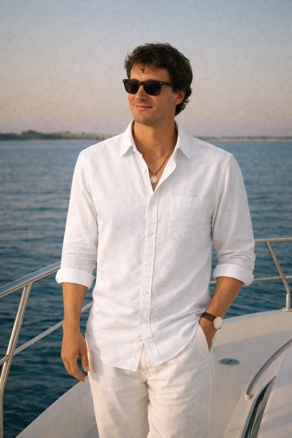 White Premium Linen Shirt